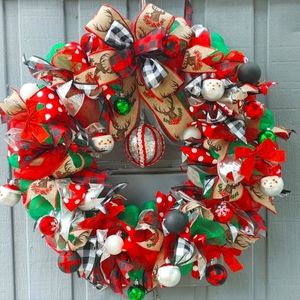 Christmas Plaid Wreath